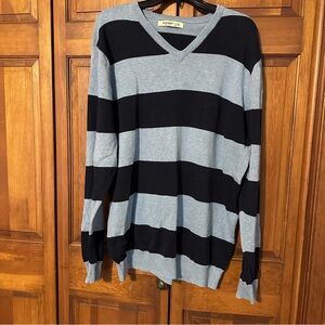 Mens Old Navy Blue Striped Sweater XL